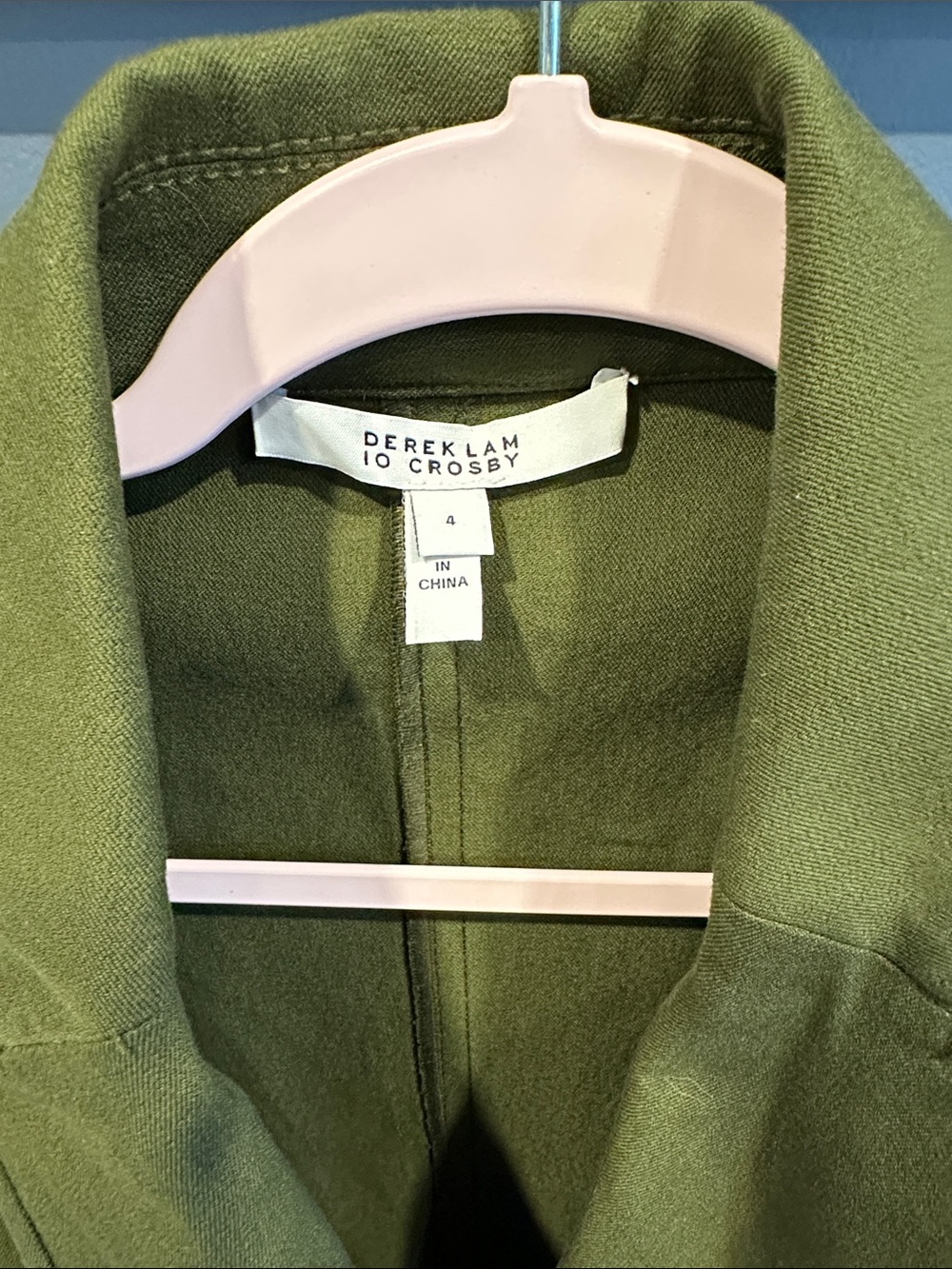 Derek Lam Army Green Belted Trench Dress Size 4 - Picture 5 of 11